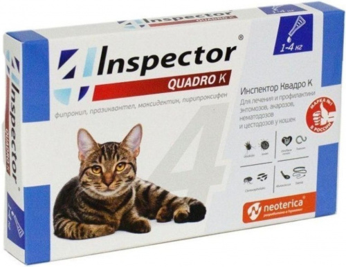 Inspector Квадро К для кошек до 4 кг
